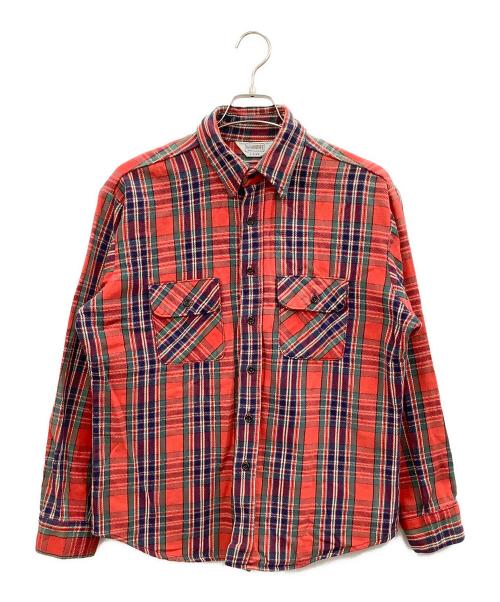 FIVE BROTHER（ファイブブラザー）FIVE BROTHER (ファイブブラザー) 長袖シャツ レッド サイズ:Lの古着・服飾アイテム