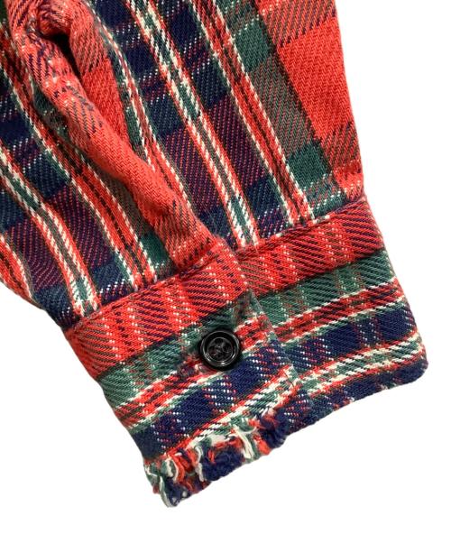 FIVE BROTHER（ファイブブラザー）FIVE BROTHER (ファイブブラザー) 長袖シャツ レッド サイズ:Lの古着・服飾アイテム