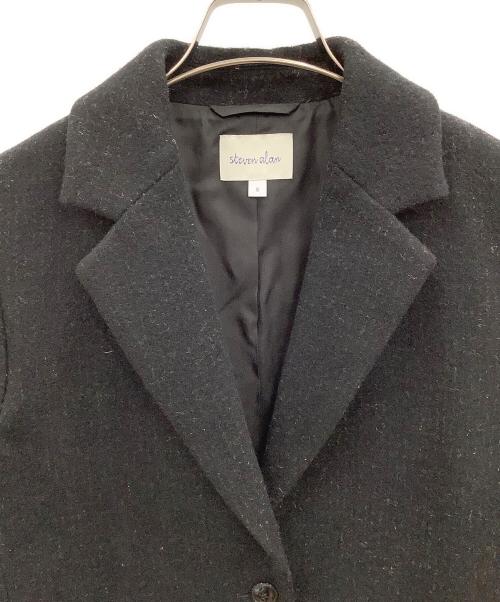 STEVEN ALAN（スティーブンアラン）STEVEN ALAN (スティーブンアラン) COLOR KEMPI MELTON CHESTER COAT ブラック サイズ:Sの古着・服飾アイテム