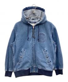 AVIREX（アヴィレックス）の古着「ジップパーカー」｜インディゴ