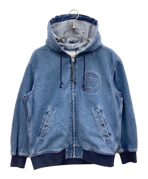 AVIREX（アヴィレックス）AVIREX (アヴィレックス) ジップパーカー インディゴ サイズ:Lの古着・服飾アイテム