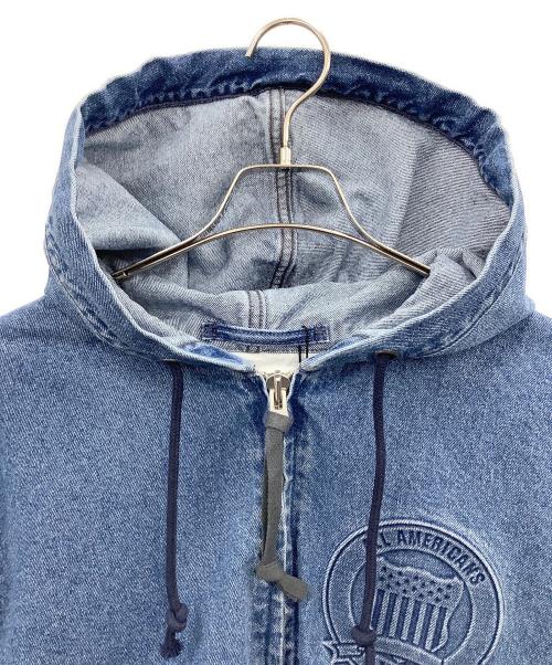 AVIREX（アヴィレックス）AVIREX (アヴィレックス) ジップパーカー インディゴ サイズ:Lの古着・服飾アイテム
