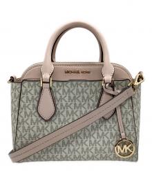 MICHAEL KORS（マイケル・コース）の古着「2WAYバッグ」｜ベージュ×ピンク