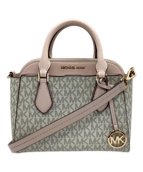 MICHAEL KORS（マイケル・コース）MICHAEL KORS (マイケル・コース) 2WAYバッグ ベージュ×ピンク サイズ:−の古着・服飾アイテム