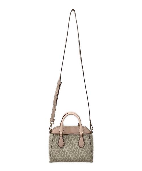 MICHAEL KORS（マイケル・コース）MICHAEL KORS (マイケル・コース) 2WAYバッグ ベージュ×ピンク サイズ:−の古着・服飾アイテム