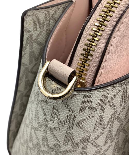 MICHAEL KORS（マイケル・コース）MICHAEL KORS (マイケル・コース) 2WAYバッグ ベージュ×ピンク サイズ:−の古着・服飾アイテム