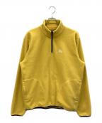 stussyステューシー）の古着「ハーフジップスウェット」｜イエロー