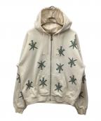 unknownアンノーン）の古着「ジップパーカー」｜ベージュ