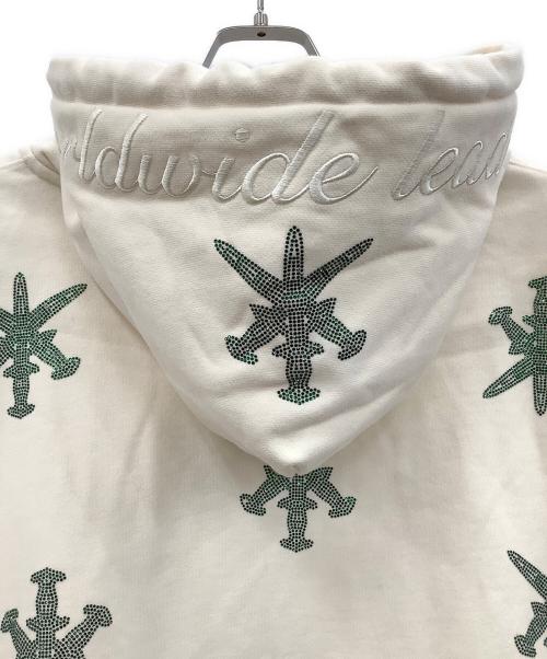 unknown（アンノーン）unknown (アンノーン) ジップパーカー ベージュ サイズ:Lの古着・服飾アイテム