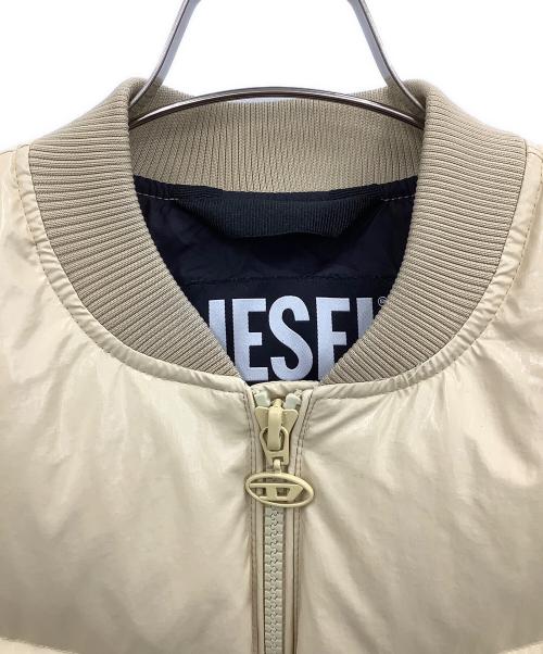 DIESEL（ディーゼル）DIESEL (ディーゼル) ダウンジャケット ベージュ サイズ:Sの古着・服飾アイテム