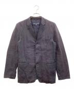 COMME des GARCONS HOMMEコムデギャルソン オム）の古着「3Bリネンジャケット」｜ネイビー