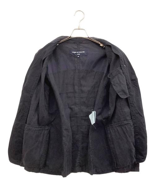 COMME des GARCONS HOMME（コムデギャルソン オム）COMME des GARCONS HOMME (コムデギャルソン オム) 3Bリネンジャケット ネイビー サイズ:Mの古着・服飾アイテム