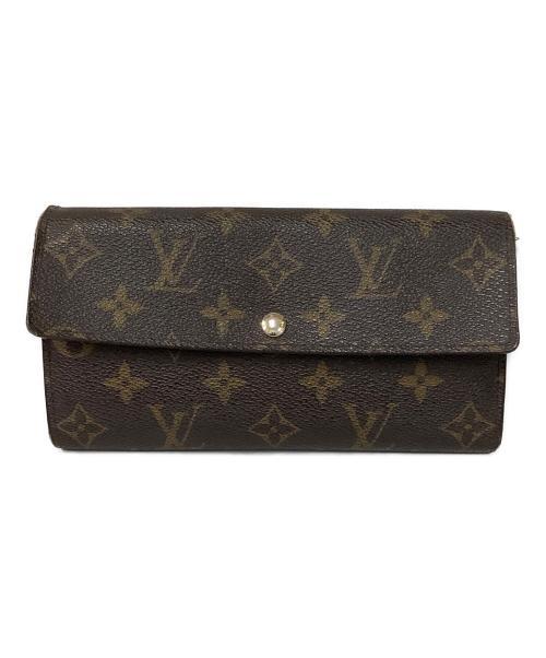 LOUIS VUITTON（ルイ ヴィトン）LOUIS VUITTON (ルイ ヴィトン) 長財布/ポルトフォイユ・サラ ブラウンの古着・服飾アイテム
