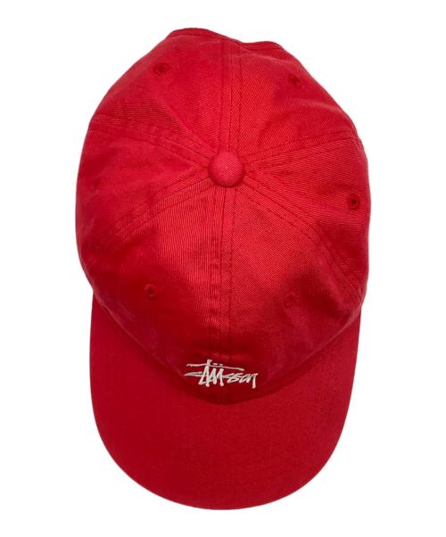 stussy（ステューシー）stussy (ステューシー) キャップ レッド サイズ:−の古着・服飾アイテム