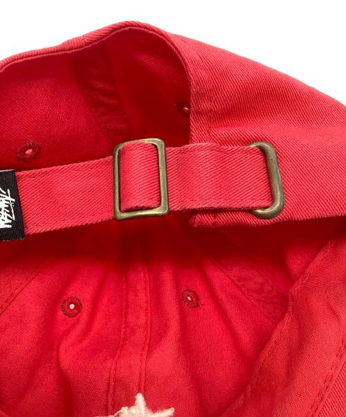 stussy（ステューシー）stussy (ステューシー) キャップ レッド サイズ:−の古着・服飾アイテム