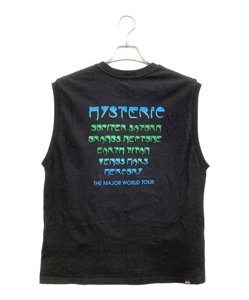 Hysteric Glamour（ヒステリックグラマー）Hysteric Glamour (ヒステリックグラマー) MAJOR WORLD TOUR ノースリーブTシャツ ブラック サイズ:Lの古着・服飾アイテム