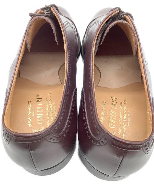 SCOTCH GRAIN（スコッチグレイン）SCOTCH GRAIN (スコッチグレイン) ストレートチップシューズ ブラウン サイズ:24 1/2 EEEの古着・服飾アイテム
