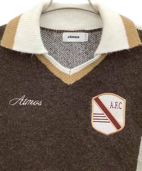 ATMOS（アトモス）ATMOS (アトモス) 厚手ニット ブラウン サイズ:Mの古着・服飾アイテム