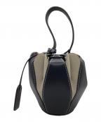 VASIC×JANTJE ONTEMBAARヴァジック×ヤンチェ オンテンバール）の古着「ペタルバッグ」｜ネイビー×ベージュ