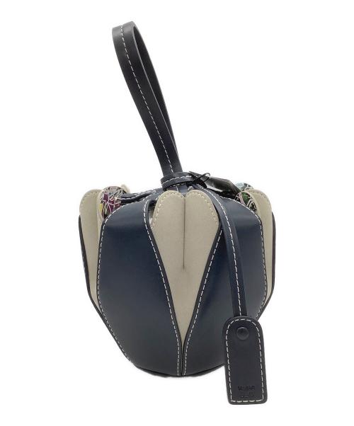 VASIC（ヴァジック）VASIC (ヴァジック) JANTJE ONTEMBAAR (ヤンチェ オンテンバール) ペタルバッグ ネイビー×ベージュ サイズ:−の古着・服飾アイテム