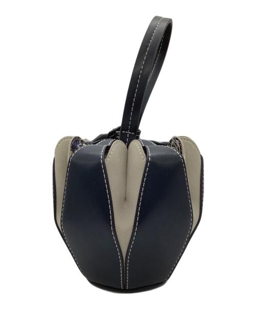 VASIC（ヴァジック）VASIC (ヴァジック) JANTJE ONTEMBAAR (ヤンチェ オンテンバール) ペタルバッグ ネイビー×ベージュ サイズ:−の古着・服飾アイテム