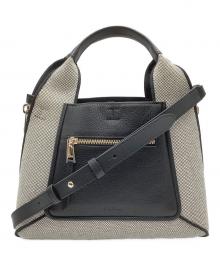 FURLA（フルラ）の古着「ハンドバッグ」｜グレー×ブラック