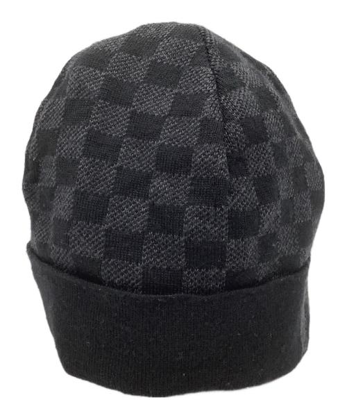 LOUIS VUITTON（ルイ ヴィトン）LOUIS VUITTON (ルイ ヴィトン) ビーニー/ボネ プティ ダミエ ブラック×グレー サイズ:−の古着・服飾アイテム
