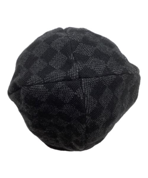 LOUIS VUITTON（ルイ ヴィトン）LOUIS VUITTON (ルイ ヴィトン) ビーニー/ボネ プティ ダミエ ブラック×グレー サイズ:−の古着・服飾アイテム