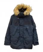 AVIREXアヴィレックス）の古着「タイガーシャークスN-3Bタイプコート」｜ネイビー