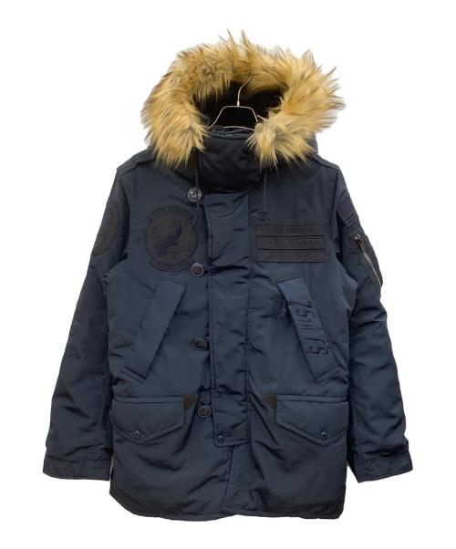 AVIREX（アヴィレックス）AVIREX (アヴィレックス) タイガーシャークスN-3Bタイプコート ネイビー サイズ:Mの古着・服飾アイテム