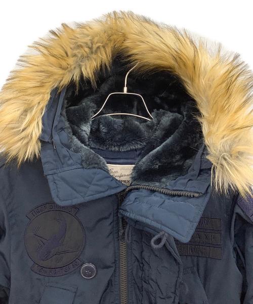 AVIREX（アヴィレックス）AVIREX (アヴィレックス) タイガーシャークスN-3Bタイプコート ネイビー サイズ:Mの古着・服飾アイテム