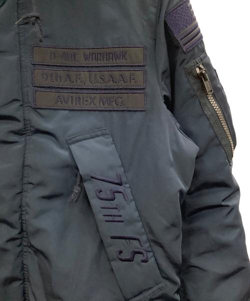 AVIREX（アヴィレックス）AVIREX (アヴィレックス) タイガーシャークスN-3Bタイプコート ネイビー サイズ:Mの古着・服飾アイテム