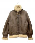 aviationアビエーション）の古着「B-3ムートンフライトジャケット」｜ブラウン