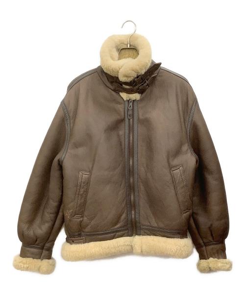 aviation（アビエーション）aviation (アビエーション) B-3ムートンフライトジャケット ブラウン サイズ:Mの古着・服飾アイテム