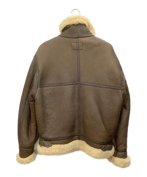 aviation（アビエーション）aviation (アビエーション) B-3ムートンフライトジャケット ブラウン サイズ:Mの古着・服飾アイテム