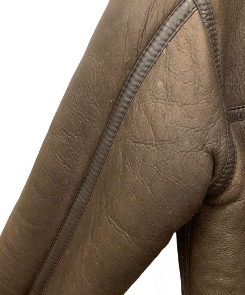 aviation（アビエーション）aviation (アビエーション) B-3ムートンフライトジャケット ブラウン サイズ:Mの古着・服飾アイテム