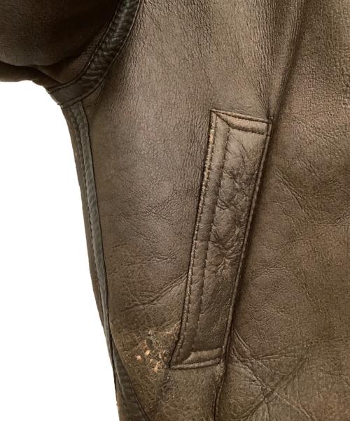 aviation（アビエーション）aviation (アビエーション) B-3ムートンフライトジャケット ブラウン サイズ:Mの古着・服飾アイテム