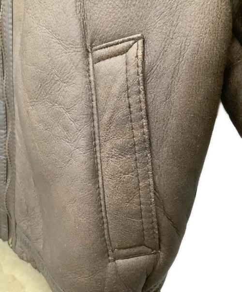 aviation（アビエーション）aviation (アビエーション) B-3ムートンフライトジャケット ブラウン サイズ:Mの古着・服飾アイテム