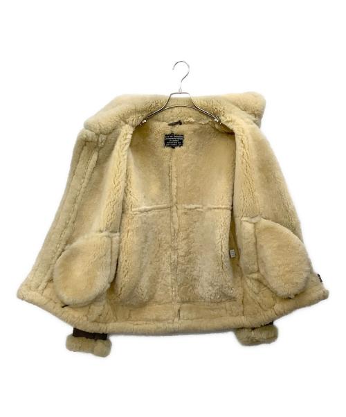 aviation（アビエーション）aviation (アビエーション) B-3ムートンフライトジャケット ブラウン サイズ:Mの古着・服飾アイテム