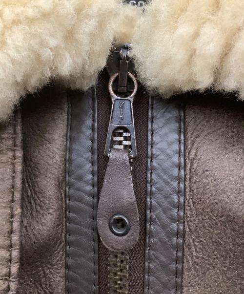 aviation（アビエーション）aviation (アビエーション) B-3ムートンフライトジャケット ブラウン サイズ:Mの古着・服飾アイテム