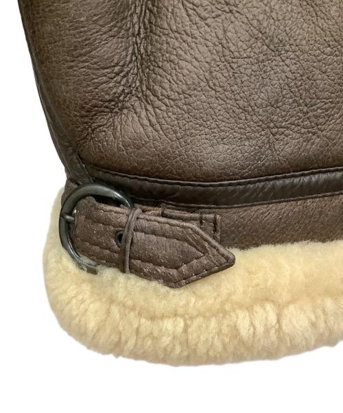 aviation（アビエーション）aviation (アビエーション) B-3ムートンフライトジャケット ブラウン サイズ:Mの古着・服飾アイテム