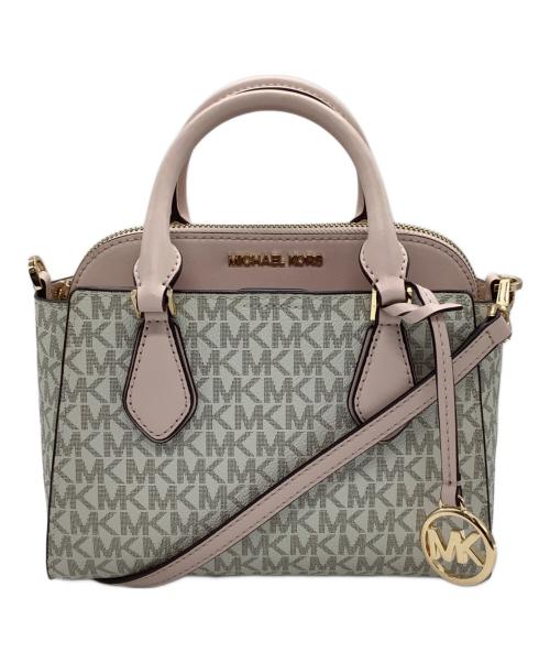 MICHAEL KORS（マイケル・コース）MICHAEL KORS (マイケル・コース) ショルダーバッグ ベージュ×ピンク サイズ:−の古着・服飾アイテム