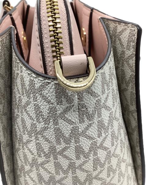 MICHAEL KORS（マイケル・コース）MICHAEL KORS (マイケル・コース) ショルダーバッグ ベージュ×ピンク サイズ:−の古着・服飾アイテム