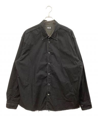 中古・古着通販】DIESEL (ディーゼル) 長袖シャツ S-WEEZER ブラック