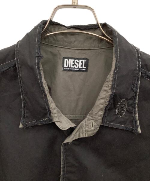 DIESEL（ディーゼル）DIESEL (ディーゼル) 長袖シャツ　S-WEEZER ブラック サイズ:XXLの古着・服飾アイテム