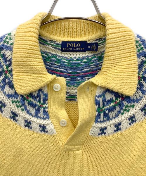 RALPH LAUREN（ラルフローレン）RALPH LAUREN (ラルフローレン) 半袖ポロシャツ イエロー サイズ:Mの古着・服飾アイテム