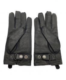 POLO RALPH LAUREN（ポロ・ラルフローレン）の古着「レザーグローブ」｜ブラック