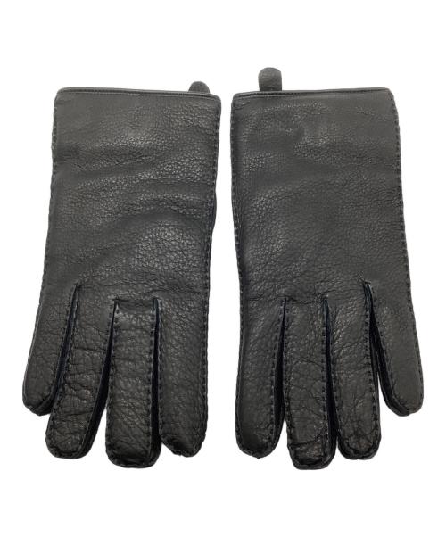 POLO RALPH LAUREN（ポロ・ラルフローレン）POLO RALPH LAUREN (ポロ・ラルフローレン) レザーグローブ ブラック サイズ:Mの古着・服飾アイテム