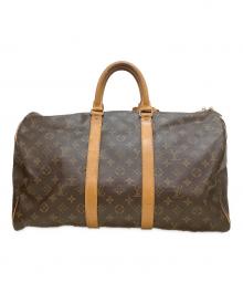 LOUIS VUITTON（ルイ ヴィトン）の古着「トラベルバッグ/キーポル45」｜ブラウン