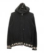 1PIU1UGUALE3 RELAXウノピゥウノウグァーレトレ リラックス）の古着「ジップパーカー」｜ブラック